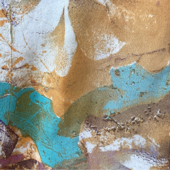 Just Cavilli Sz 32 flower print splatter & glitter detail jeans - Picture 3 of 5